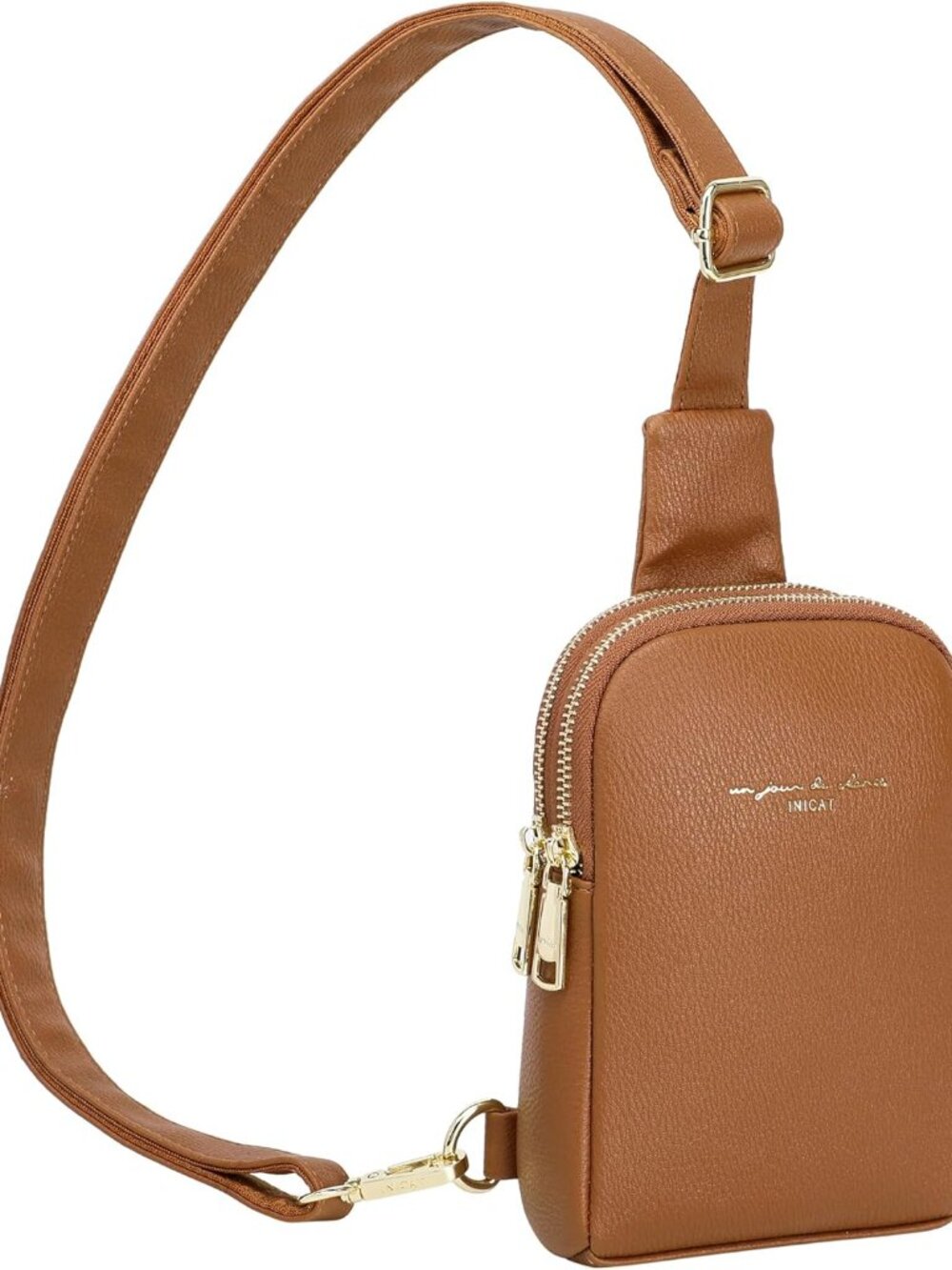 Women's Small Sling Bag, Lightweight Everyday Vegan Leather Crossbody Purse for